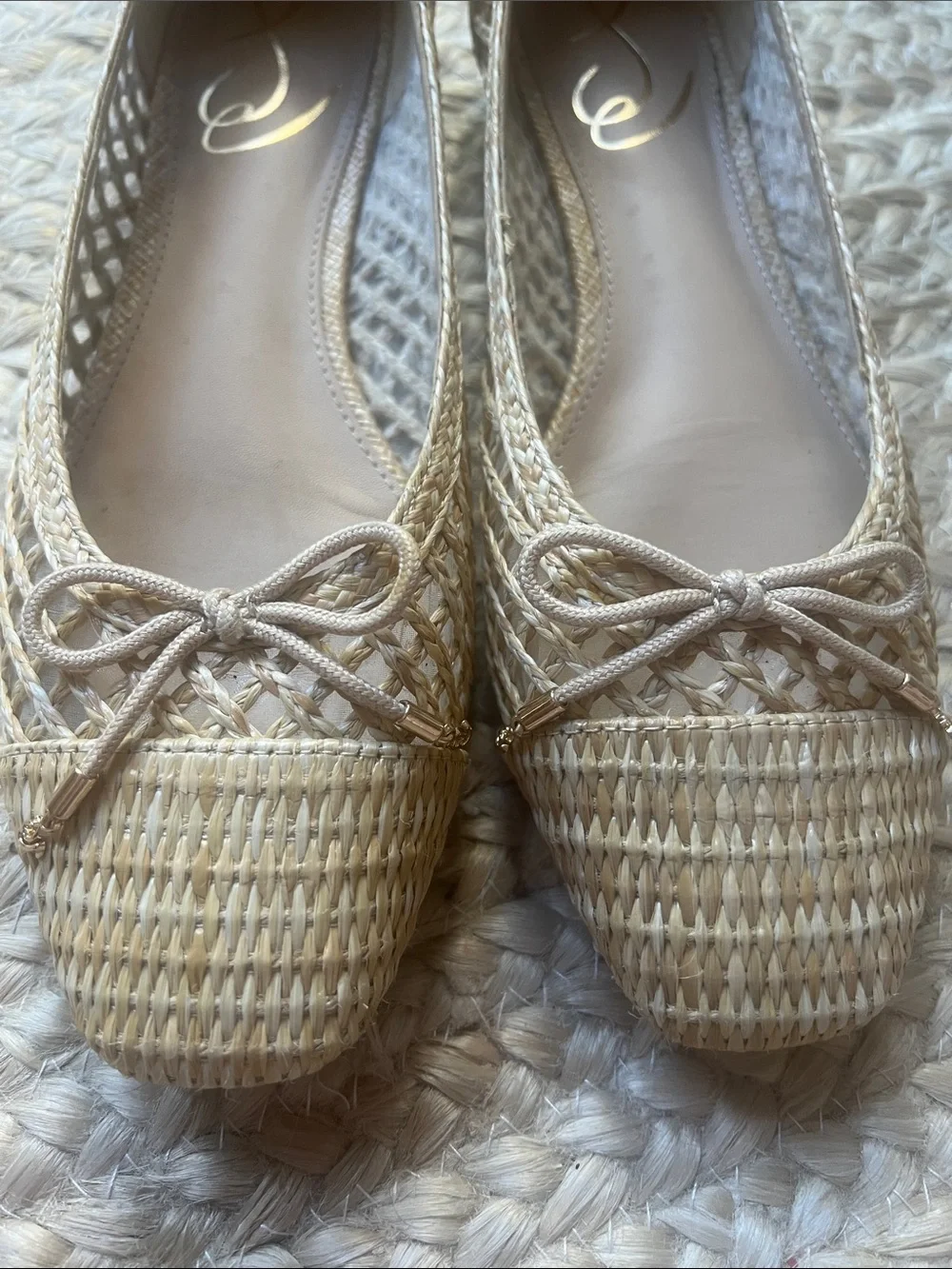 Sam Edelman woven raffia